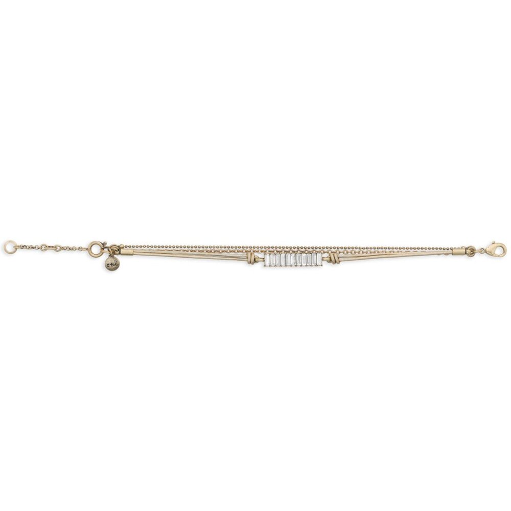Chloe & Isabel Leather & Baguette Bracelet